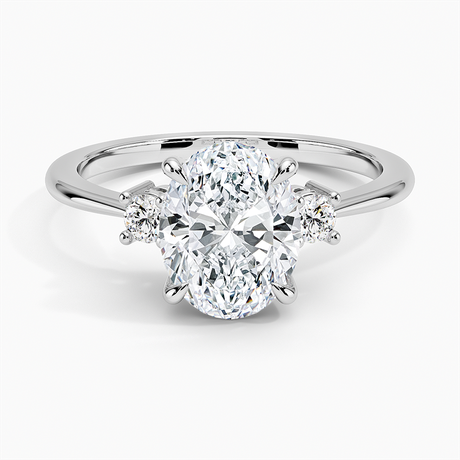 Petite Selene Three Stone Diamond Ring (1/10 ct. tw.)