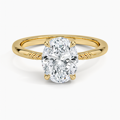 Laurel Engraved Ring