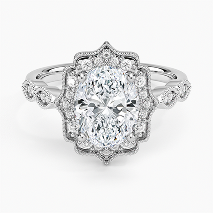 Cadenza Halo Diamond Ring
