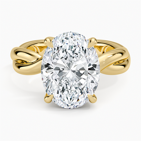 Hazel Twist Solitaire Diamond Ring