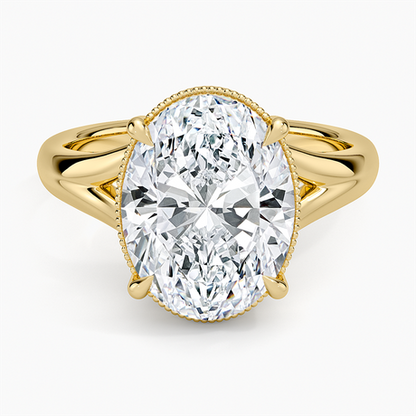 Cora Split Shank Solitaire Ring
