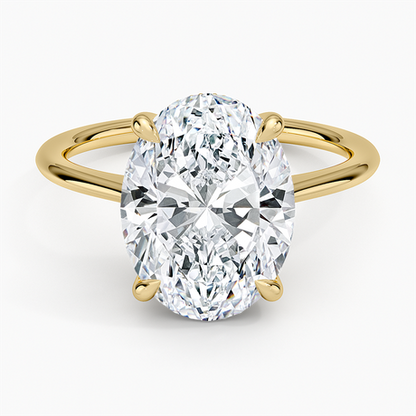 Elle Hidden Halo Diamond Ring