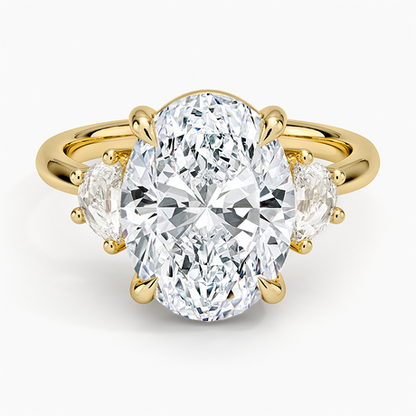 Half Moon Three Stone Diamond Ring (1/4 ct. tw.)