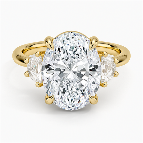 Half Moon Three Stone Diamond Ring (1/4 ct. tw.)