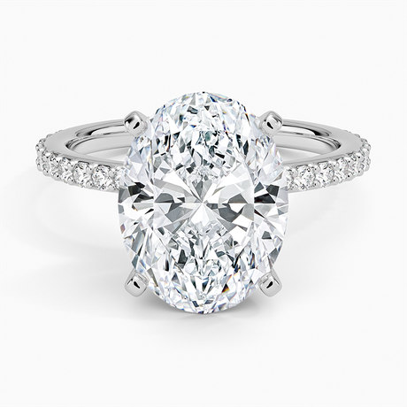 Petite Shared Prong Three-Quarter Coverage Diamond Ring (1/3 ct. tw.)