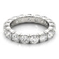 Diamond Eternity Band, Diamond Eternity Ring, 14K White Gold Diamond Eternity Band. Womens Anniversary Ring.