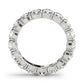 Diamond Eternity Band, Diamond Eternity Ring, 14K White Gold Diamond Eternity Band. Womens Anniversary Ring.