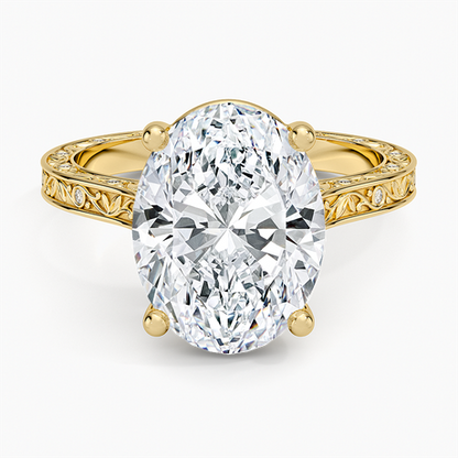 Grove Perfect Fit Engraved Diamond Ring (1/10 ct. tw.)