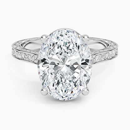 Grove Perfect Fit Engraved Diamond Ring (1/10 ct. tw.)