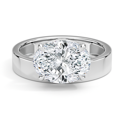 Peyton Floating Diamond Solitaire Ring