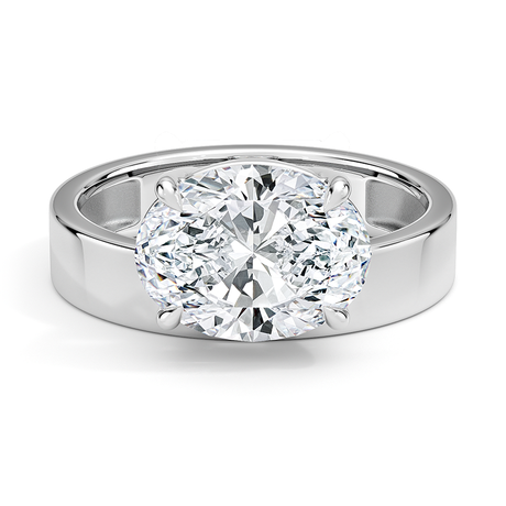 Peyton Floating Diamond Solitaire Ring