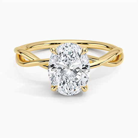 Alya Twist Solitaire Ring