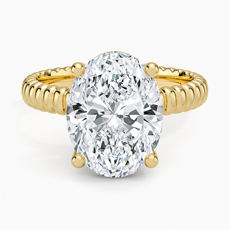 Petra Textured Solitaire Ring