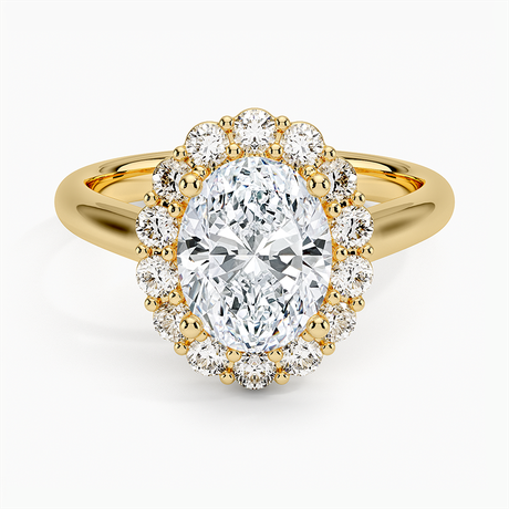 Lotus Flower Halo Diamond Ring (1/4 ct. tw.)