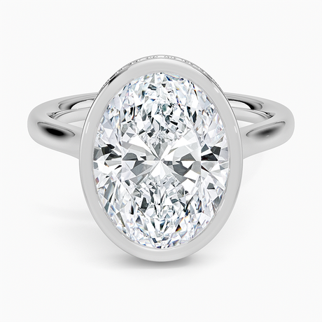 Luna Hidden Halo Diamond Ring