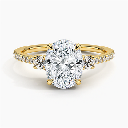 Lyra Three Stone Diamond Ring (1/4 ct. tw.)