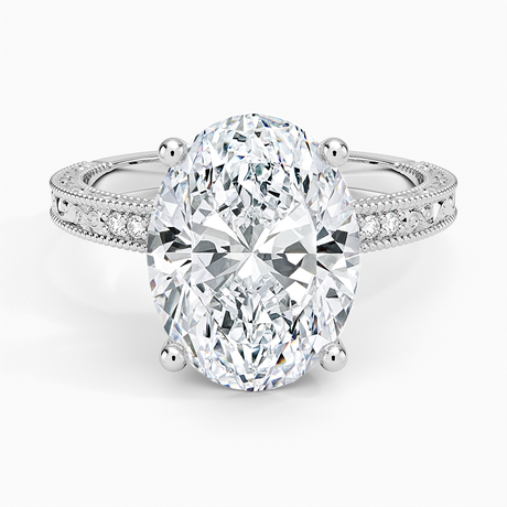 Hudson Engraved Diamond Ring