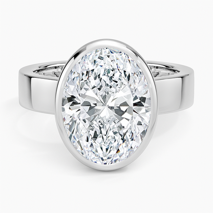 Peyton Bezel Diamond Solitaire Ring