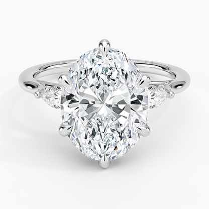 Delilah Three Stone Pear Diamond Ring (1/5 ct. tw.)