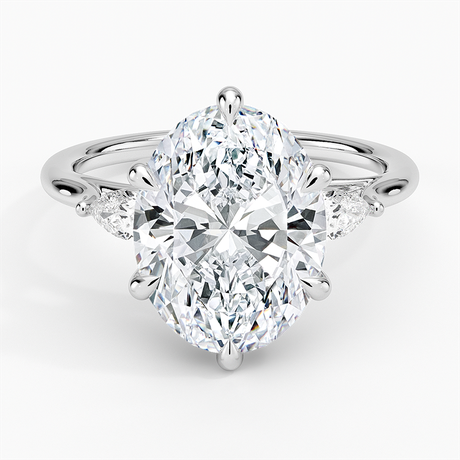 Delilah Three Stone Pear Diamond Ring (1/5 ct. tw.)