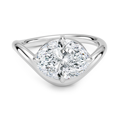 Silhouette Solitaire Ring