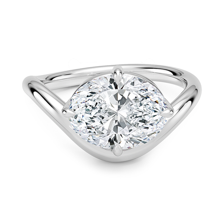 Silhouette Solitaire Ring
