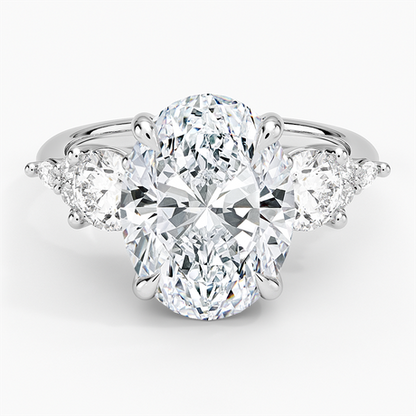 Luxe Nadia Three Stone Diamond Ring