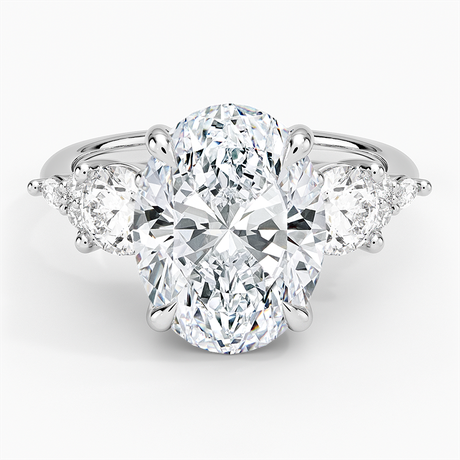 Luxe Nadia Three Stone Diamond Ring