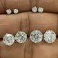 6 Ct Diamond Earrings, 14Kt Gold Lab Grown Diamond Earrings, Gold Diamond Earrings, Diamond Studs