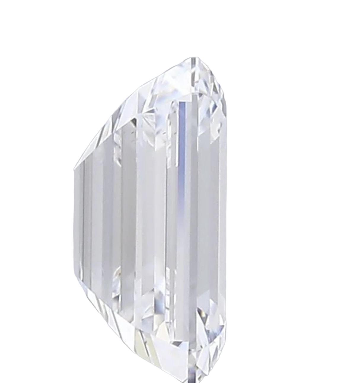 2.00 D VVS2 Emerald Cut-Certified Lab Grown Diamond, CVD, Loose Diamond for Engagement Ring or Jewelry