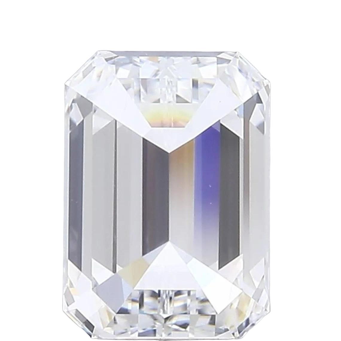 2.00 D VVS2 Emerald Cut-Certified Lab Grown Diamond, CVD, Loose Diamond for Engagement Ring or Jewelry