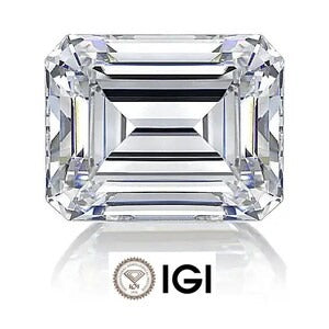 4.50 D VS1 Emerald Cut-Certified Lab Grown Diamond, CVD, Loose Diamond