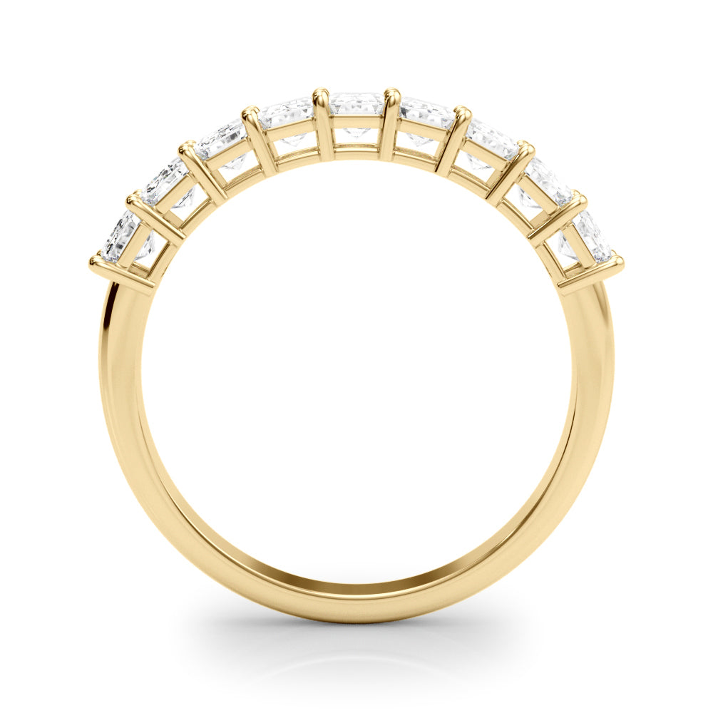 2 Carat Emerald Lab Grown 14K Diamond Nine Stone Anniversary Band for Women (F-G / VS-SI)