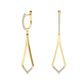 Lab Diamond Accented Fashion Drop Earrings