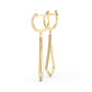 Lab Diamond Accented Fashion Drop Earrings