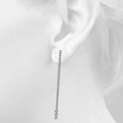 Lab Diamond Drop Earrings