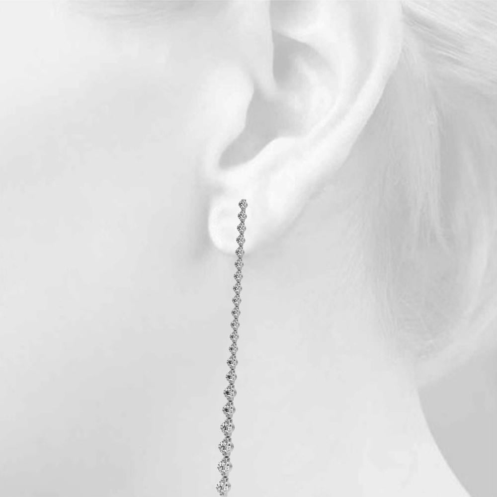 Lab Diamond Gradient Drop Earrings