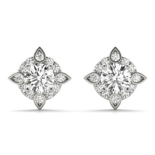 Lab Grown Diamond Halo Studs