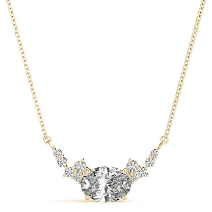 Oval Lab Diamond Fashion Necklace