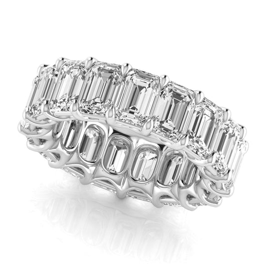 Revival Dimoand 14K Gold Emerald Cut Lab Grown Diamond Eternity Band for Women | 14K Gold, Stone Size-0.75 | E-F Color, VS-SI Clarity | 30 Day Free Return