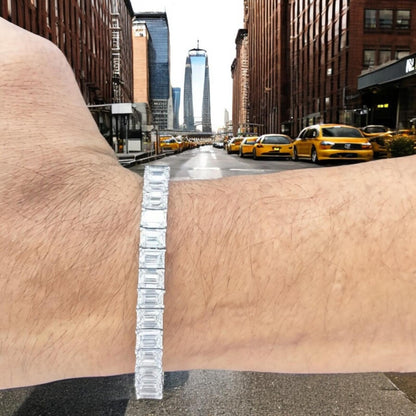 Emeral-Cut Lab Grown Diamond Tennis Bracelets 33ct.tw EF VS1+