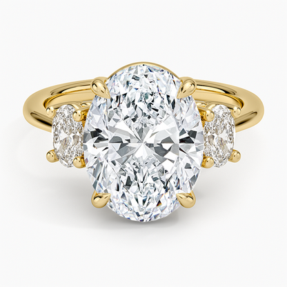 Oval-Cut Three Stone Diamond Ring (1/2 ct. tw.)