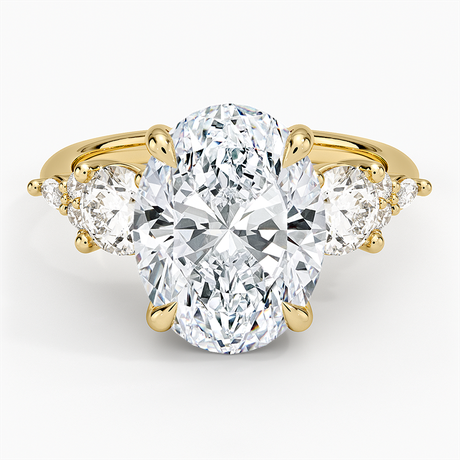 Luxe Nadia Three Stone Diamond Ring