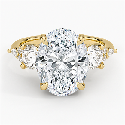 Luxe Nadia Three Stone Diamond Ring