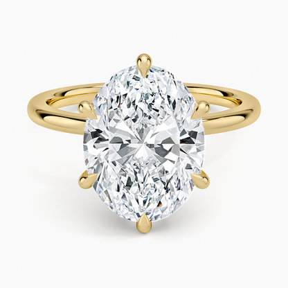 Petal Six Prong Diamond Ring