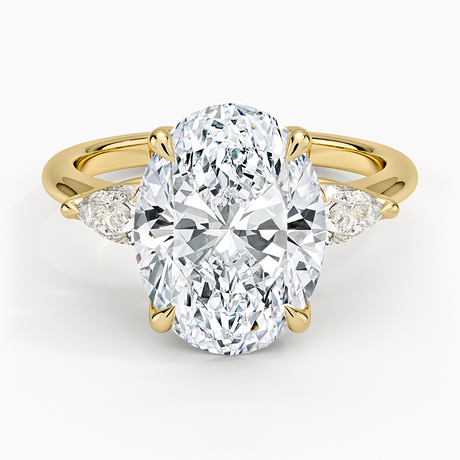 Fleur Three Stone Diamond Ring