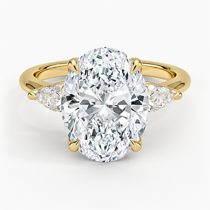 Fleur Three Stone Diamond Ring