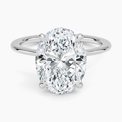 Petite Secret Halo Diamond Ring