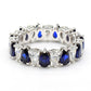 Revival Diamond Womens 14K White Gold Eternity Band Ring Pear-Shaped and Diamonds