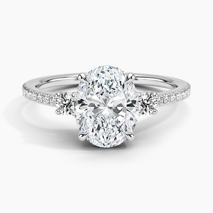 Lyra Three Stone Diamond Ring (1/4 ct. tw.)